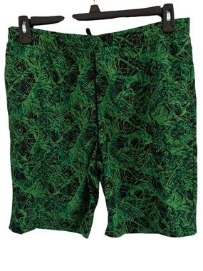 FL2 Green Patterned Swim Shorts Mens Size L